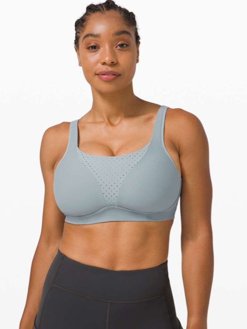 LULULEMON Run Times Bra *High Support, B–E Cups Blue Cast Grey Size 34 C